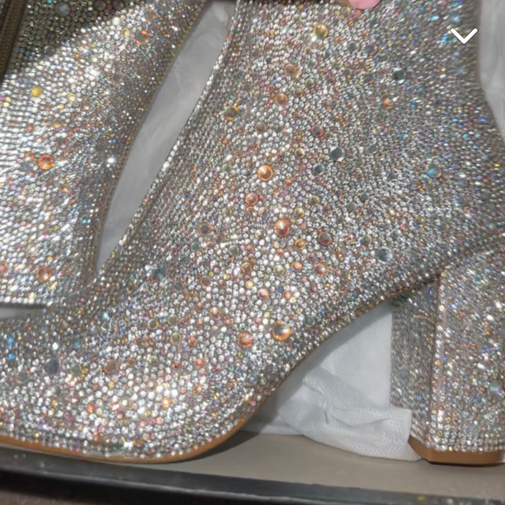 Candy rhinestones boots